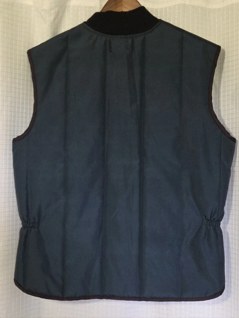 Vintage Woodfield Mens Vest Navy Size XL MADE IN USA Zipper Pockets